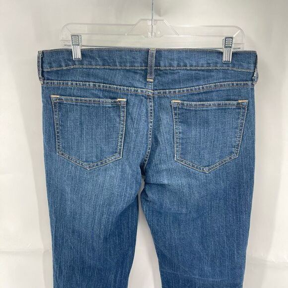 Old Navy Womens Diva Jeans Straight Leg Denim Stretch Medium Wash Blue 12 Long - Picture 6 of 12